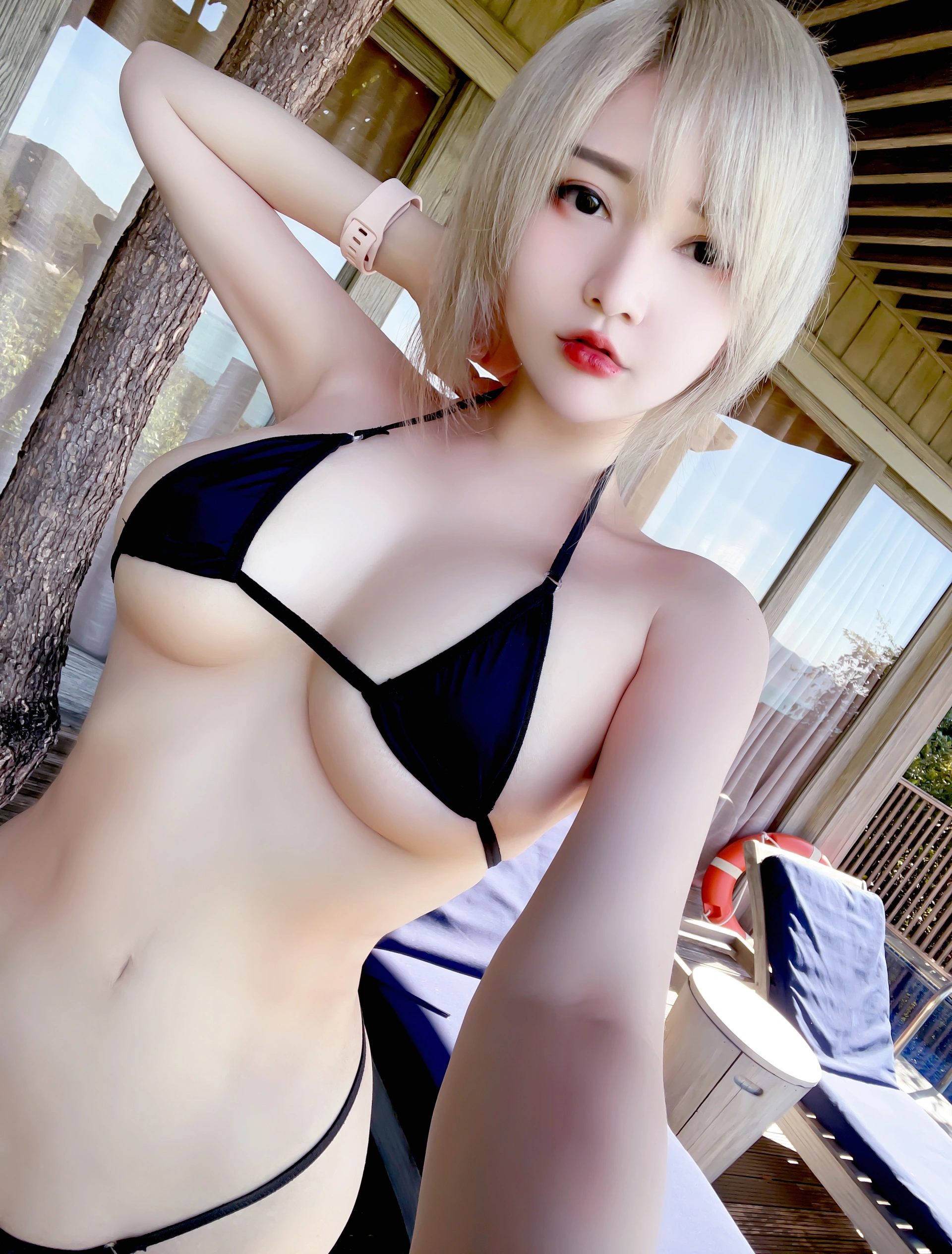 Potato Godzilla – NO.117 Casual_TeasingWithBlackBikini_NSFW 2